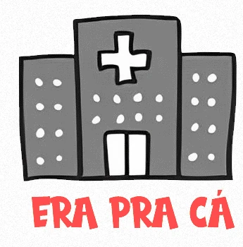 Recorte do mesmo mapa: hospital com a legenda Era pra cá